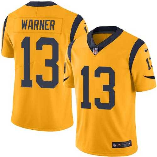 Nike Men & Women & Youth Rams 13 Kurt Warner Yellow Limited Color Rush Jersey,We sell and wholesale Nike Men & Women & Youth Rams 13 Kurt Warner Yellow Limited Color Rush Jersey on line form chian!